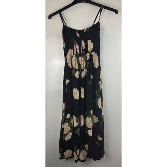 Reformation Rosehip Fit & Flare Floral Dress Lined Pockets Crepe Smocked Size 2 - Picture 10 of 11